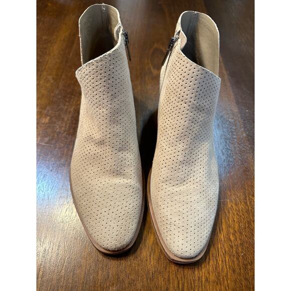 Vince Camuto Shoes - Vince Camuto Women 7.5B Leather Tan Brown Breathable Zip Festival Spring Bootie